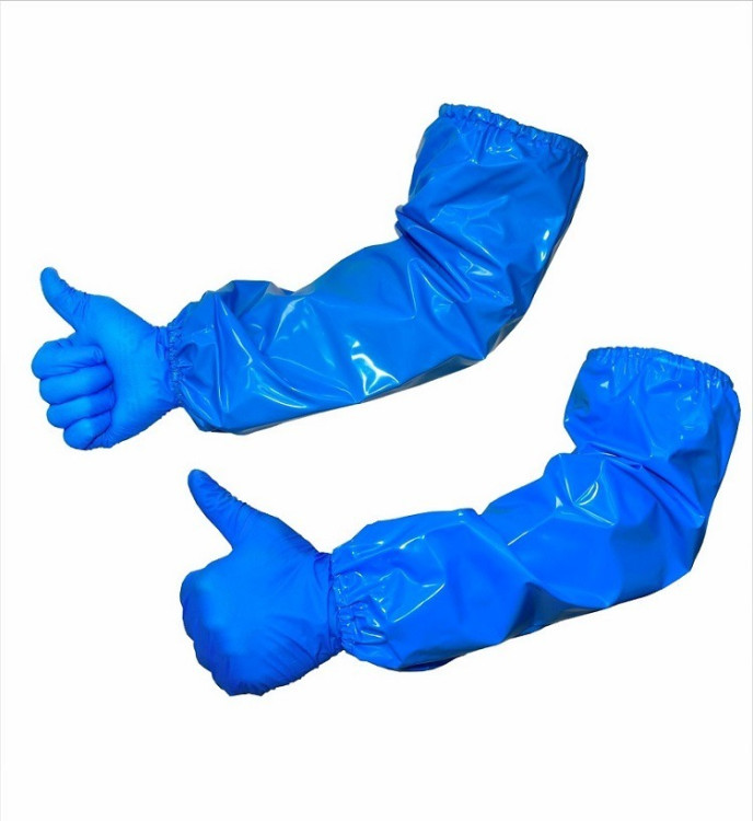 Нарукавники РУКАС® полиуретановые синие (46*22 см) 1