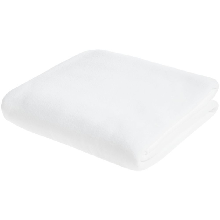 Флисовый плед Warm&Peace XL, белый 200х145 см