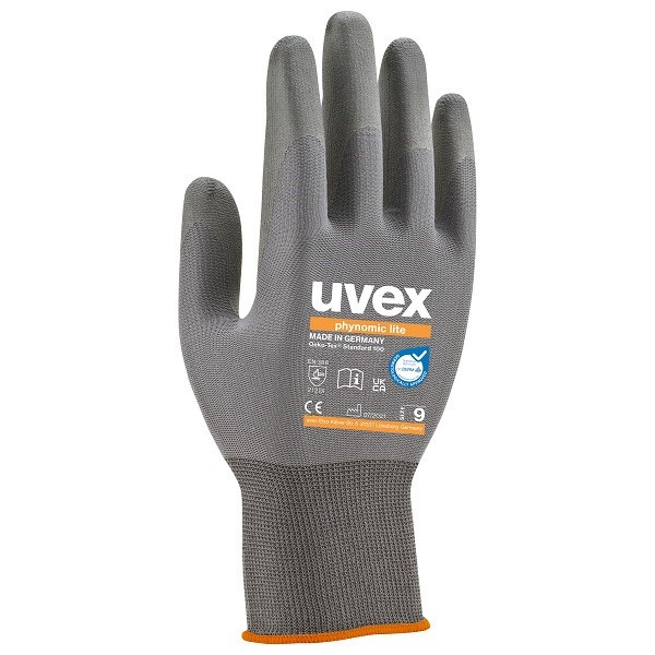 Перчатки UVEX Phynomic Lite серые (60040)