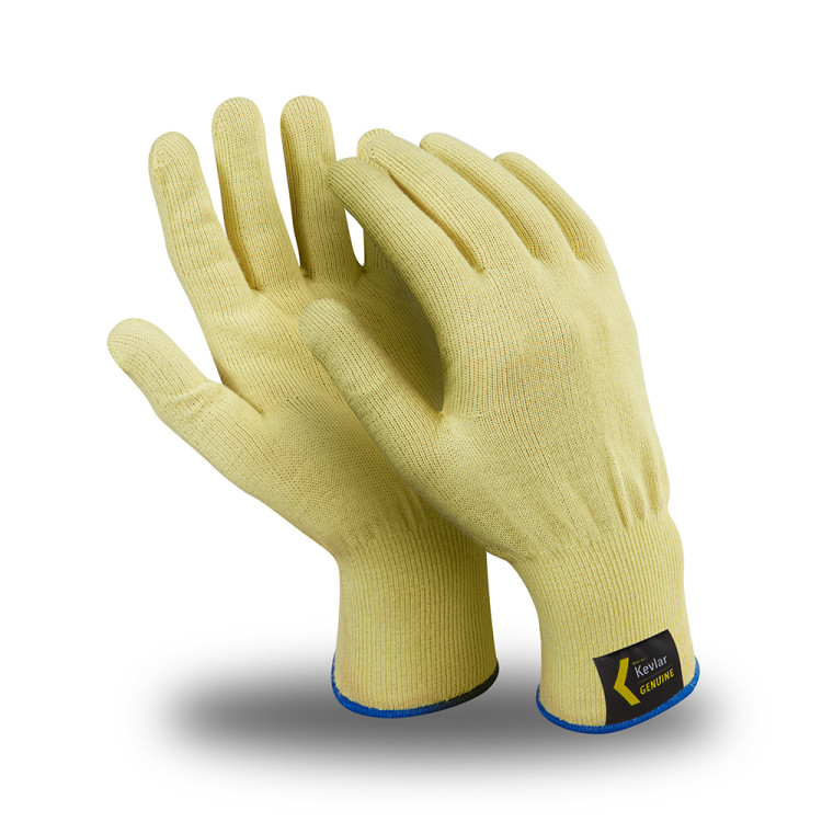 Перчатки АРАМАКС ЛАЙТ (MG-302), Kevlar®, без покрытия, оверлок, цвет желтый