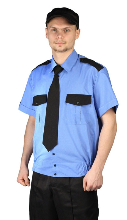 Рубашка мужская с короткими рукавами "Охрана" на резинке